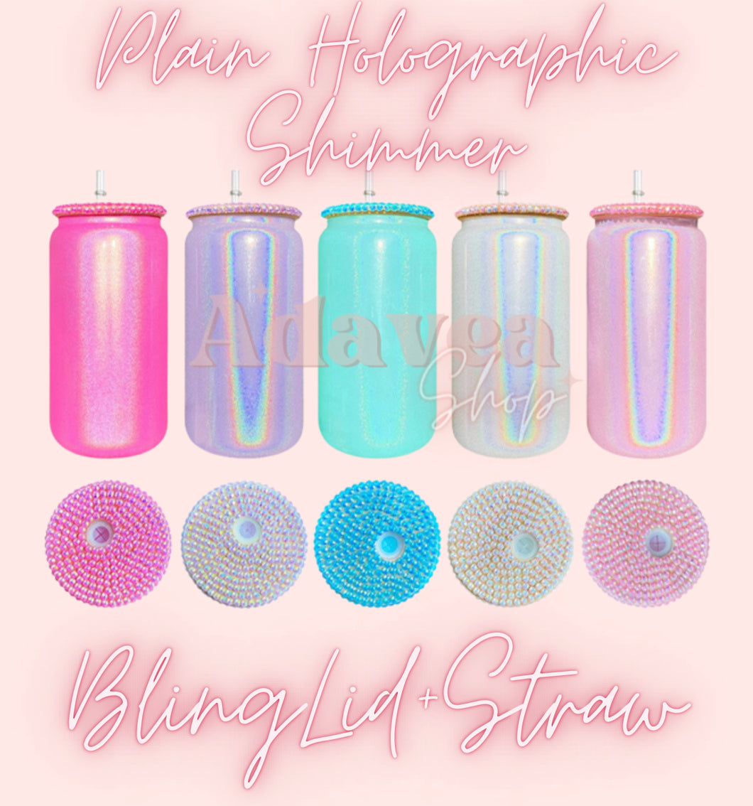 18oz Plain Holographic Shimmer Cup